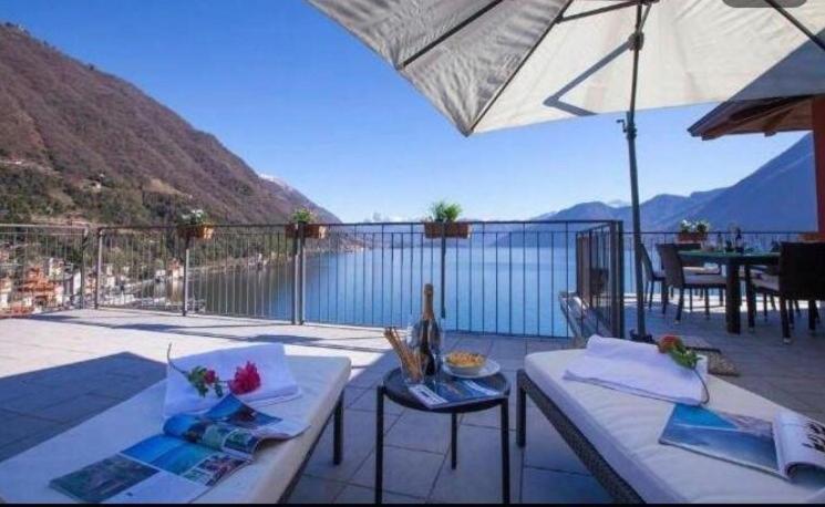 Luxury Penthouse With Big Terrace Apartment Argegno Exterior foto